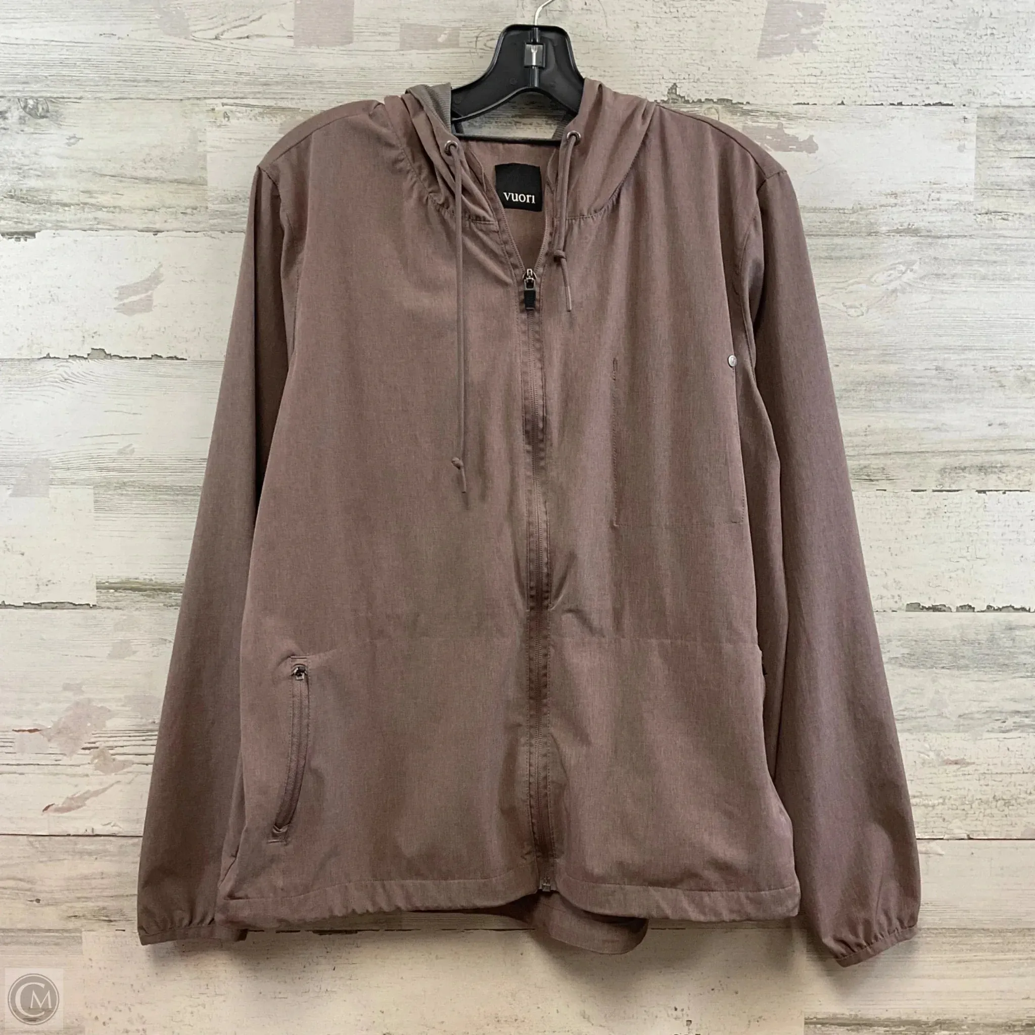 Athletic Jacket By Vuori In Brown, Size: Xl BondedZipperGuards