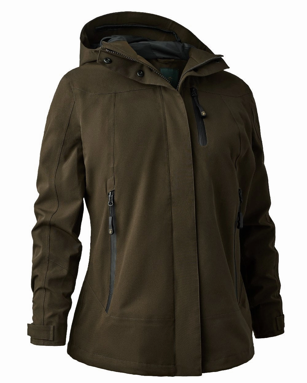 Noise Reducing Hardware Deerhunter Lady Sarek Shell Jacket with Hood