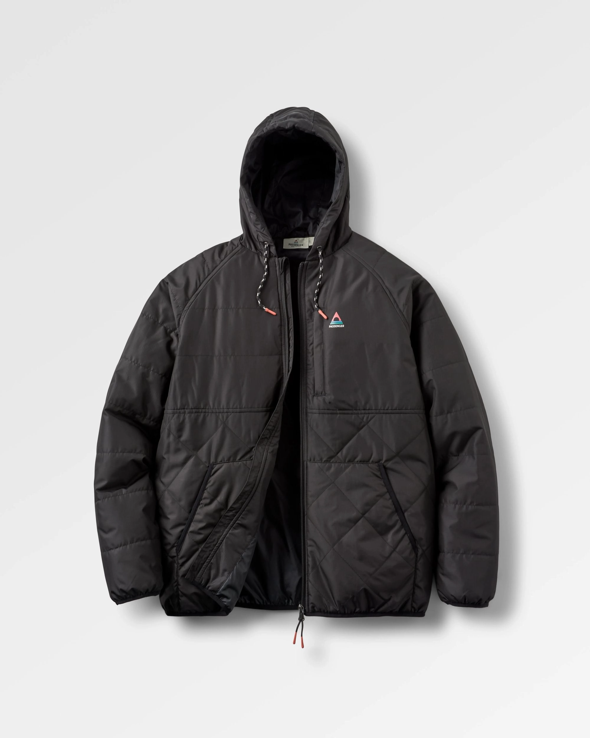 Dylan Recycled Insulated Full Zip Jacket - Black Draft Block Extended Coverage