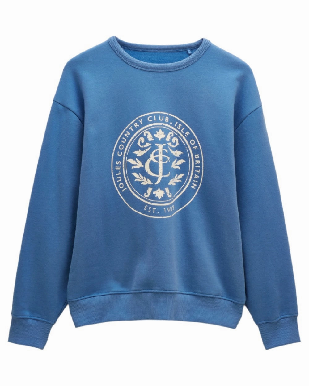 Joules Womens Graphic Crew Neck Sweatshirt Studying Wrinkle Resistant