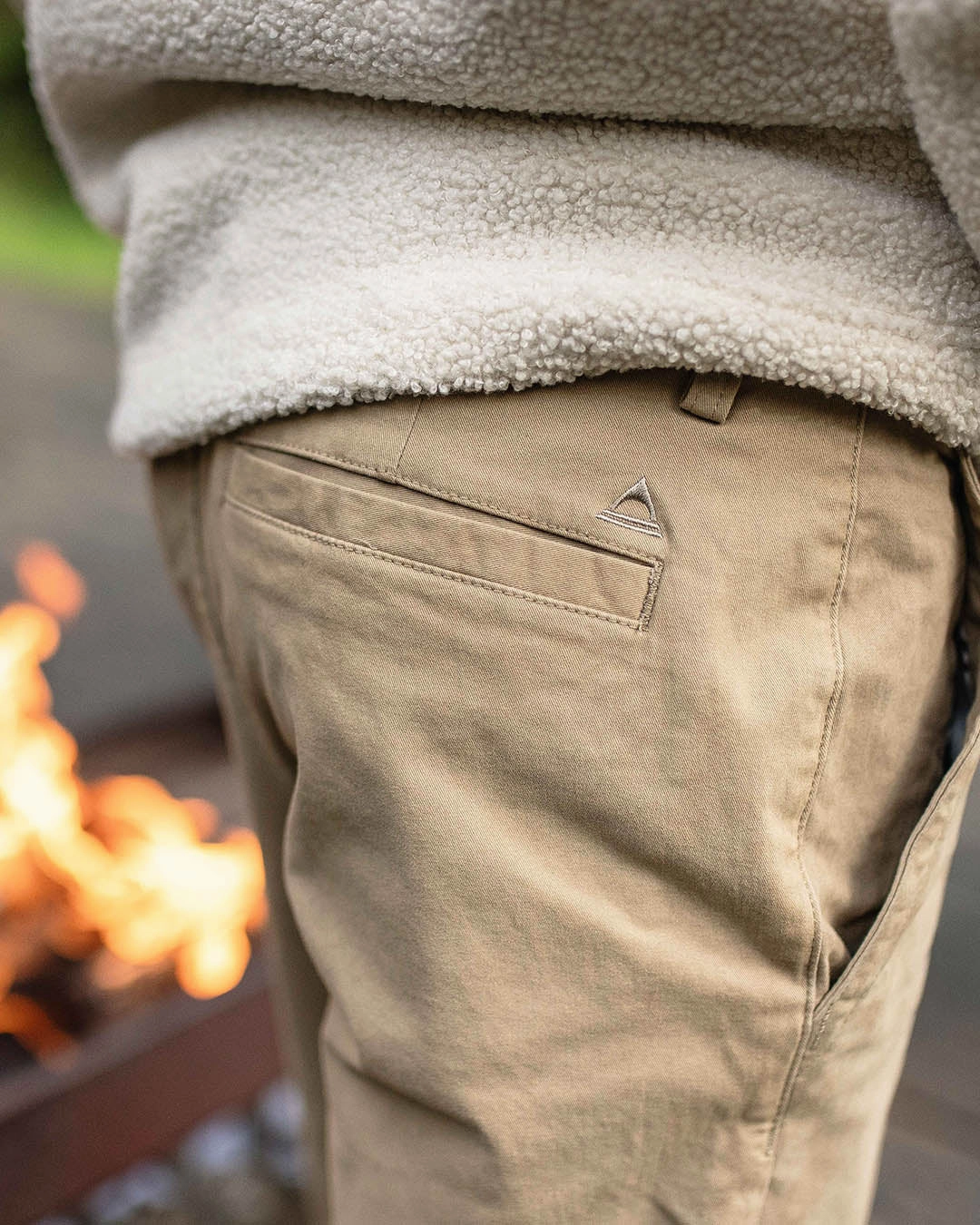 365 Organic Cotton Trouser - Chinchilla Brown Quality Fabric