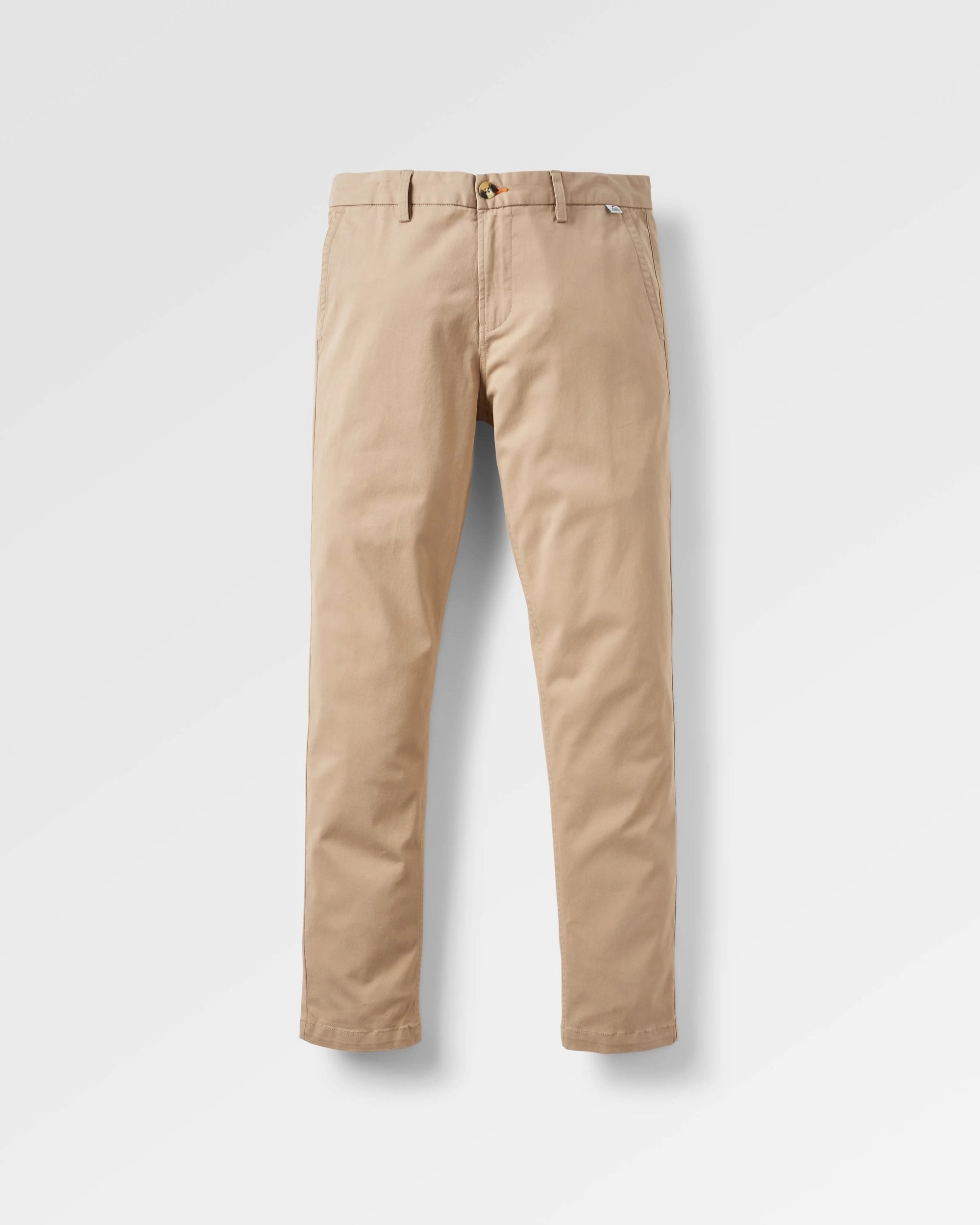 365 Organic Cotton Trouser - Chinchilla Brown Tight Waist