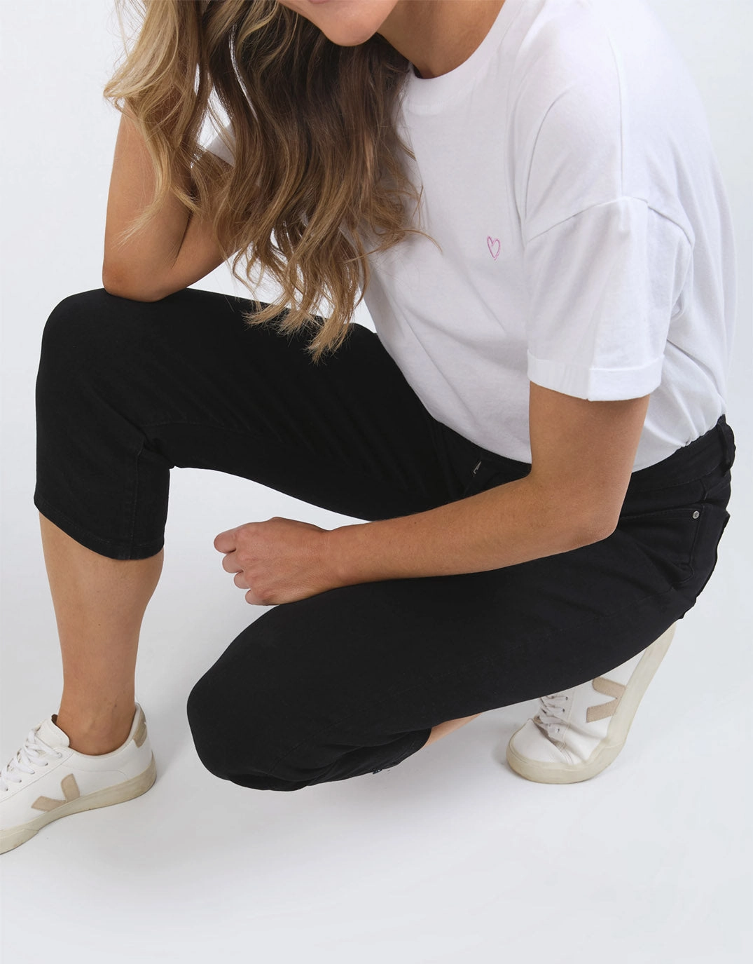 Mollie Capri Jean - Black Neutral Tones