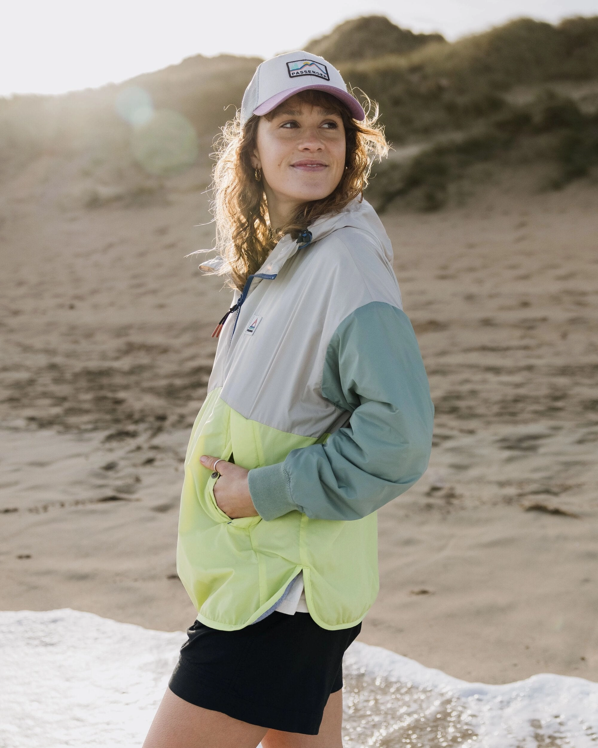 NonIrritatingLining Moonlight Recycled Insulated Anorak - Lime Juice