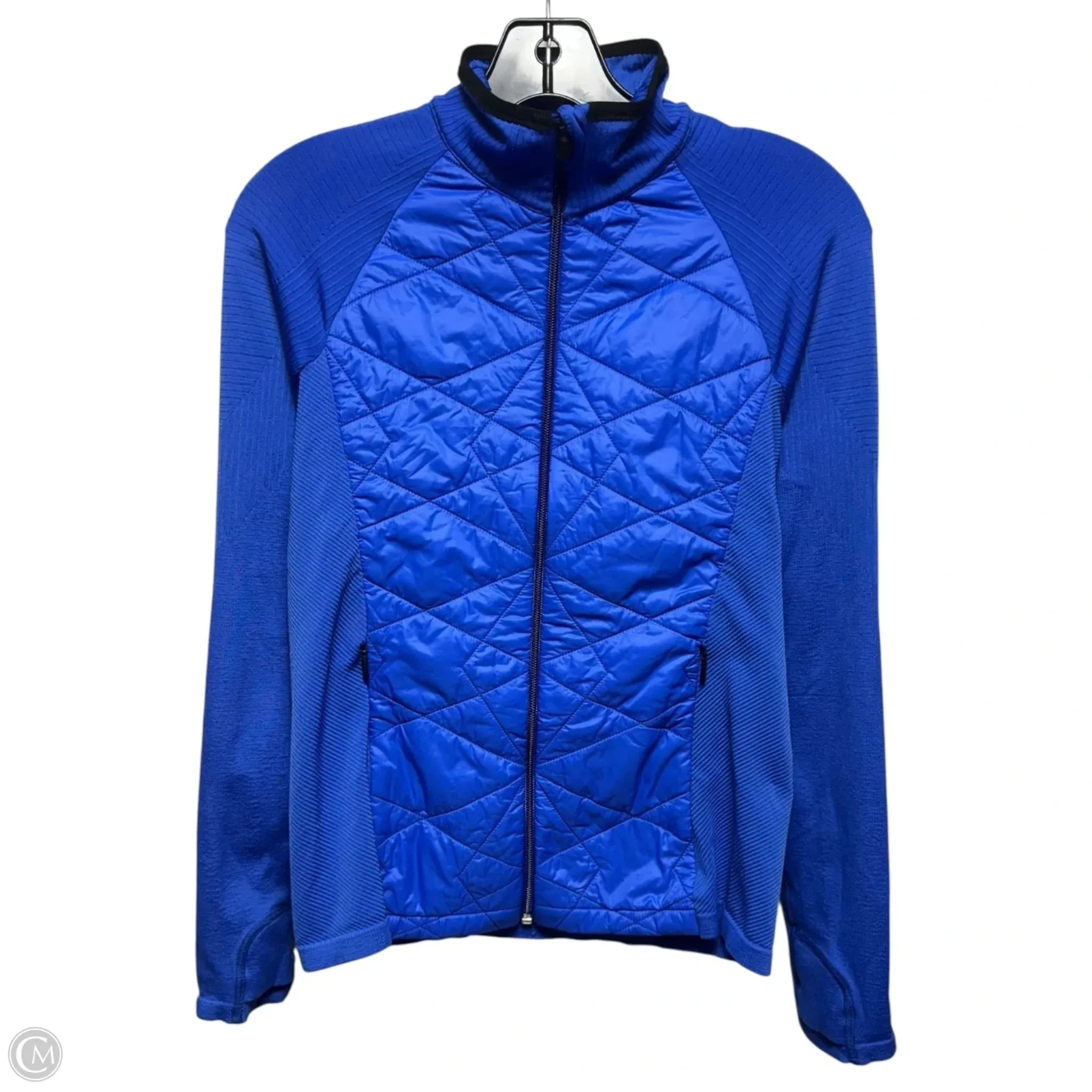 Airtight Seam Sealing Athletic Jacket By Athleta In Blue, Size: S