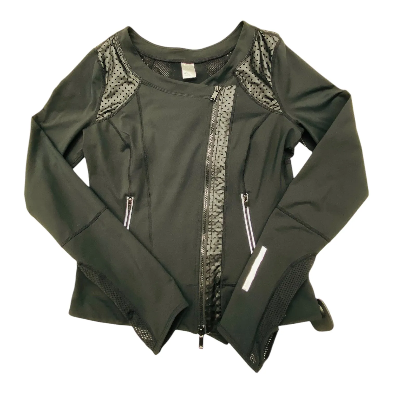 Fade Resistant Exterior Athletic Jacket By Zella In Black, Size: M