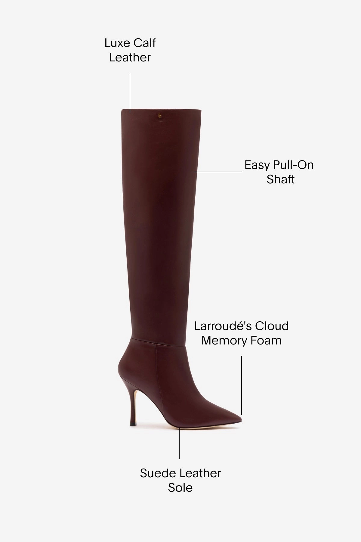 Rain Friendly Kate Hi Boot In Burgundy Leather
