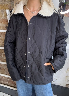Aokyanos Columbus Sherpa Jacket in Black Layered Insulation