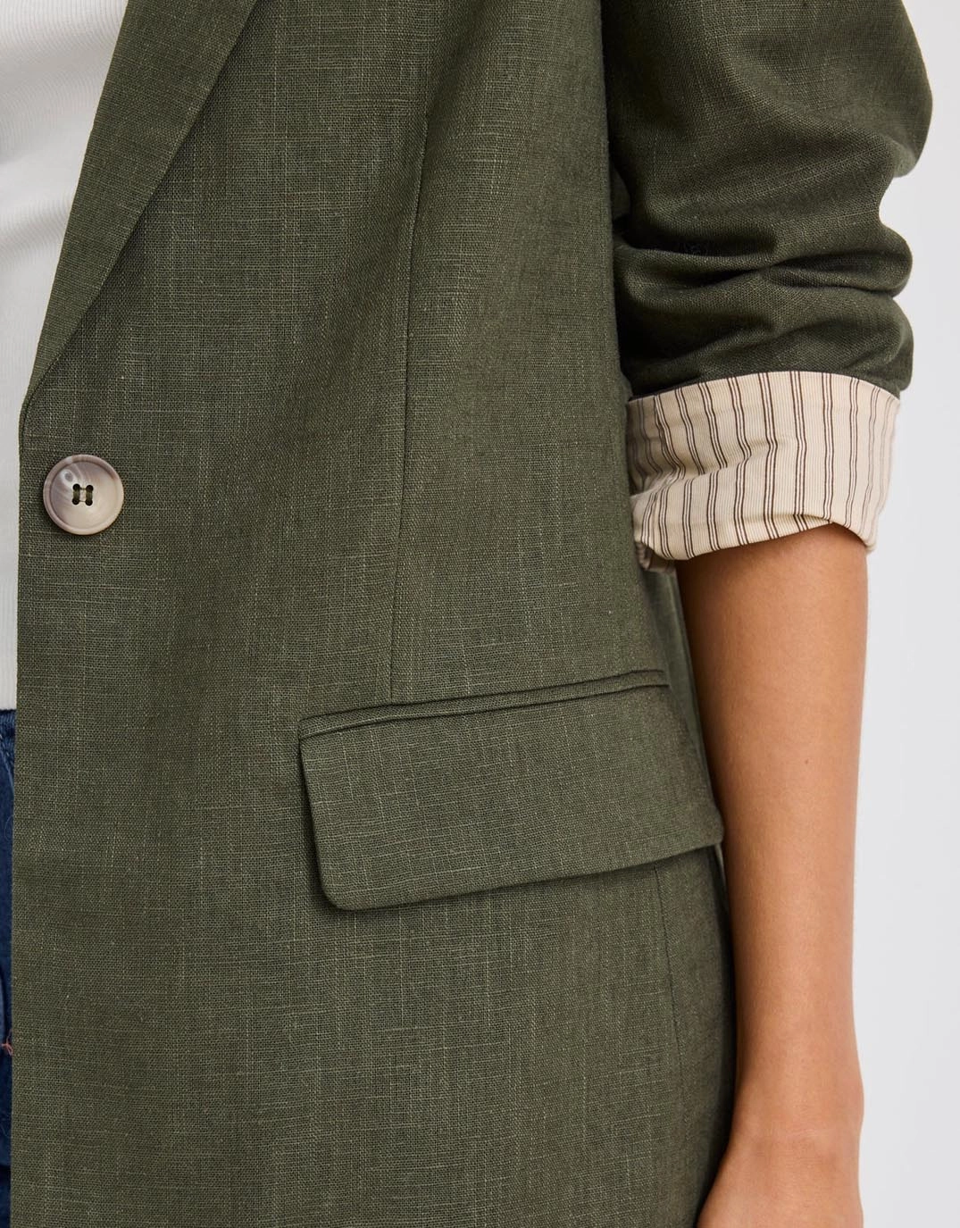 AbrasionResistant Surface Dock Blazer - Khaki