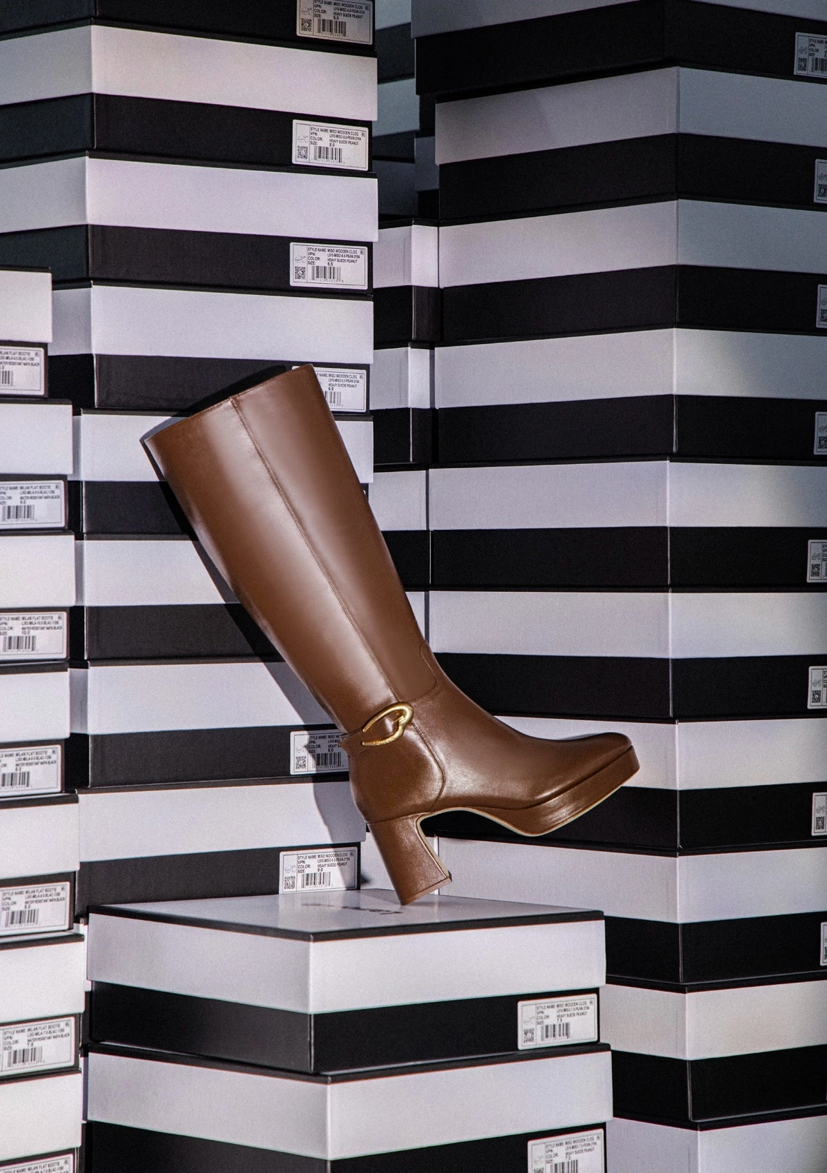 Comfortable Walk Dolly Verona Hi Boot In Burnt Umber Leather