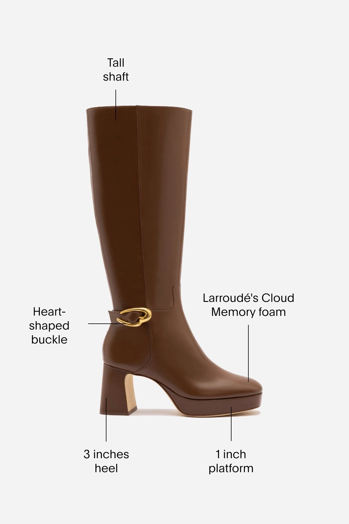 Rugged Design Dolly Verona Hi Boot In Burnt Umber Leather