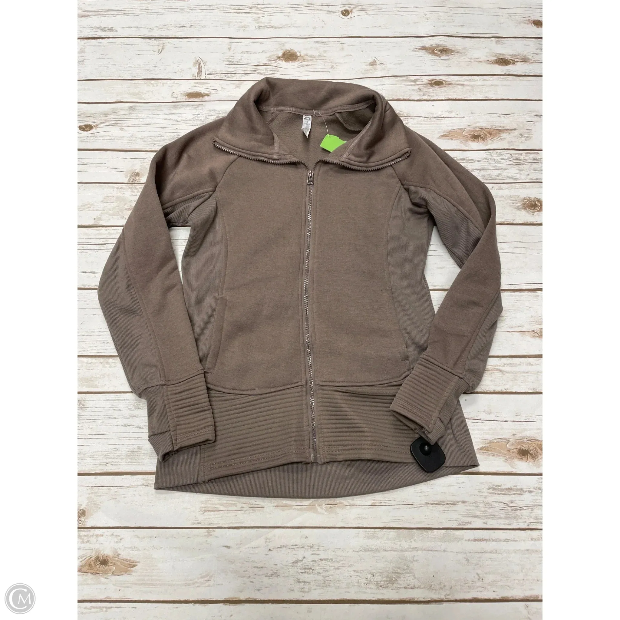 Autumn Layers Athletic Jacket By Rbx In Taupe, Size: S