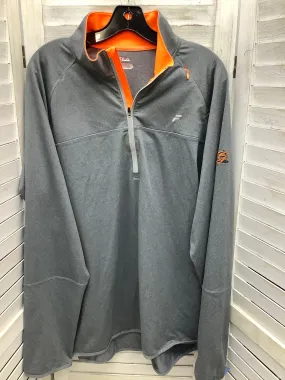 Athletic Jacket By Fila In Grey & Orange, Size: Xxl Moisture Control Fibers Hypoallergenic Fiber Filling