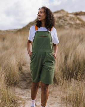 StaticDissipative Shuffle Light Short Dungarees - Wild Green