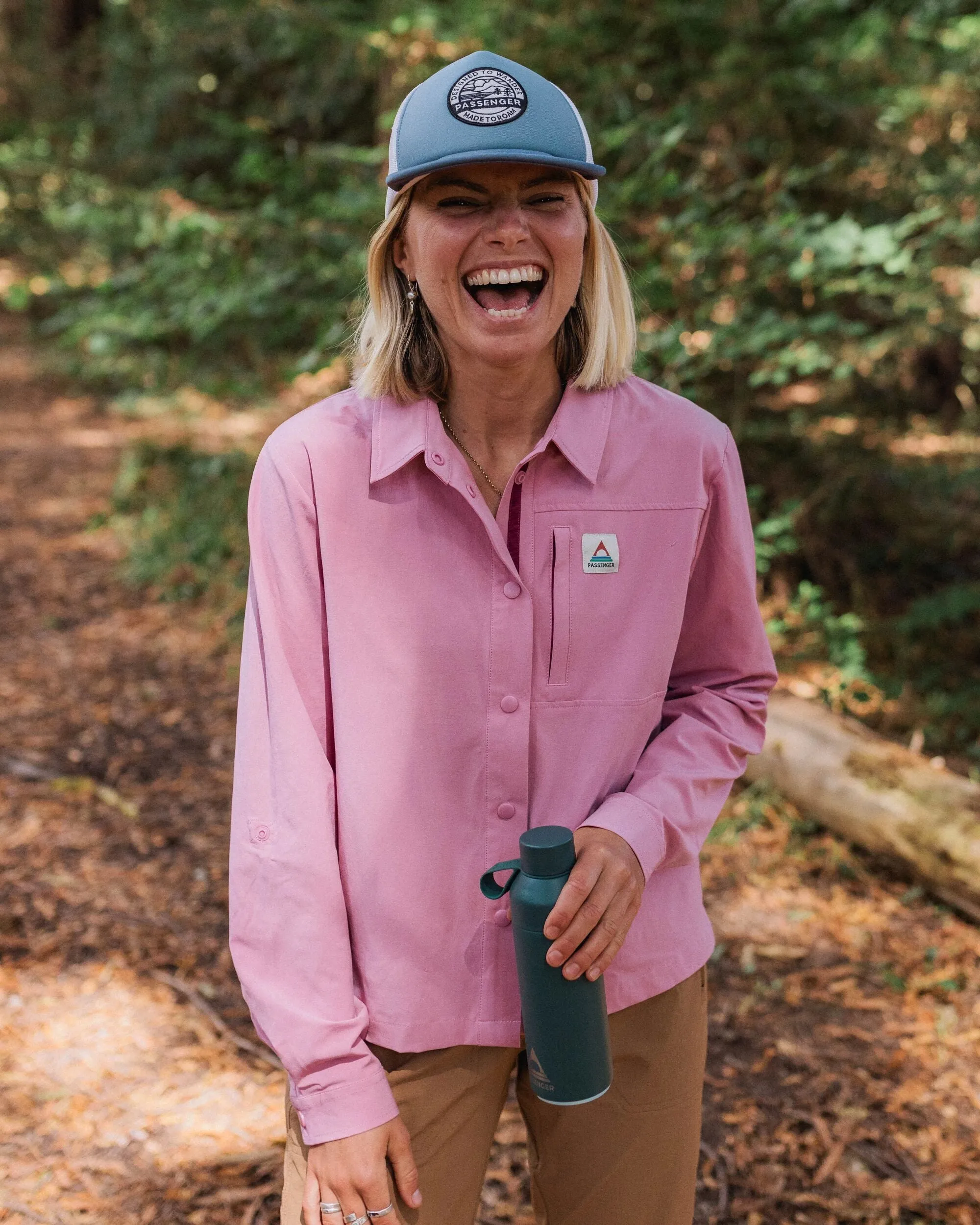 Navigate Stretch Shirt - Pink Haze Reinforced Hems Snag Resistant Fabric