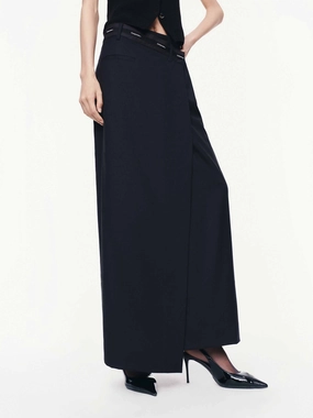 Cozy Finish Easy Comfort Logo Waistband Wool Skirt