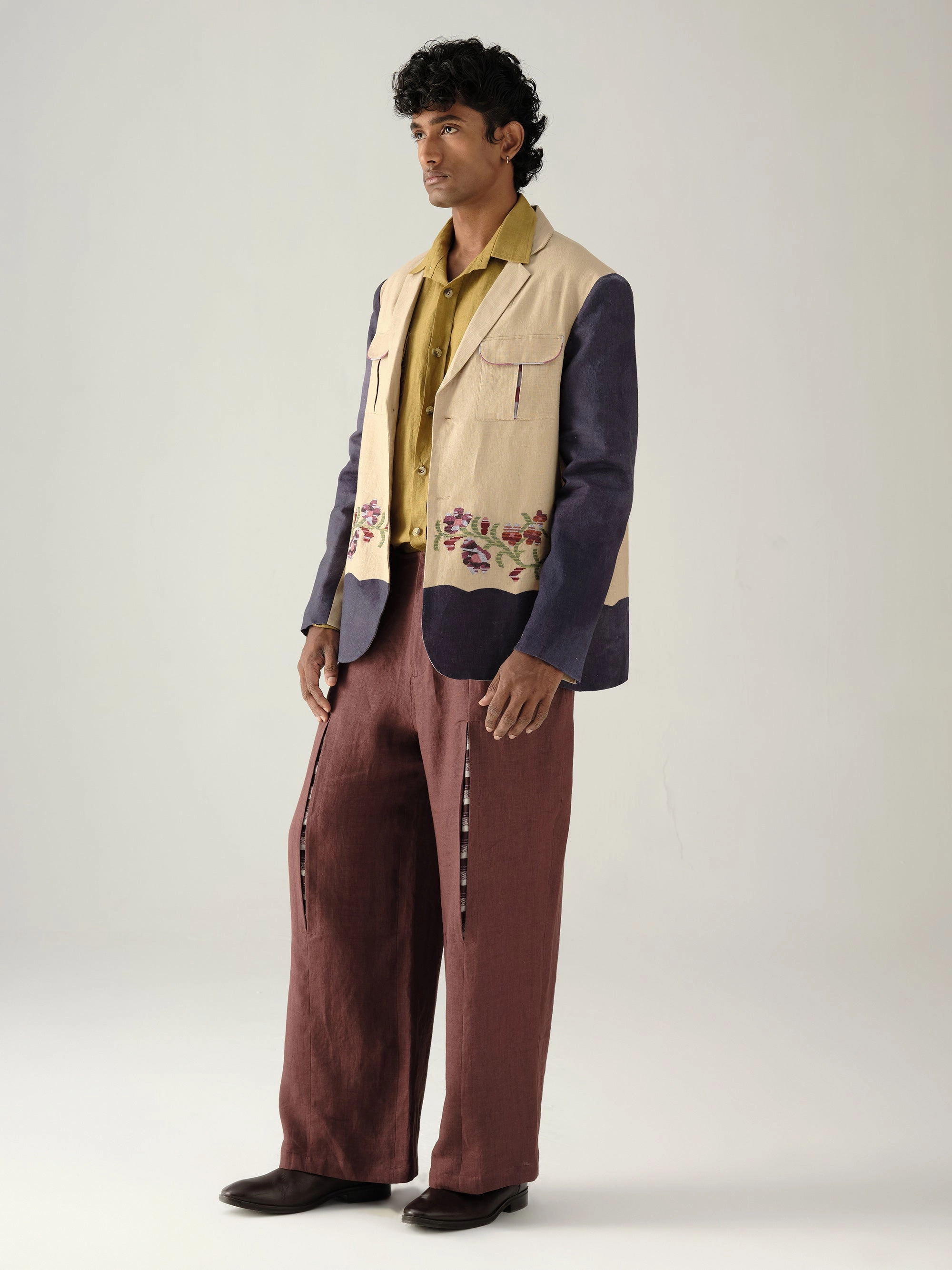 Daywear Staple Low Profile Collar Design Nelson Blazer