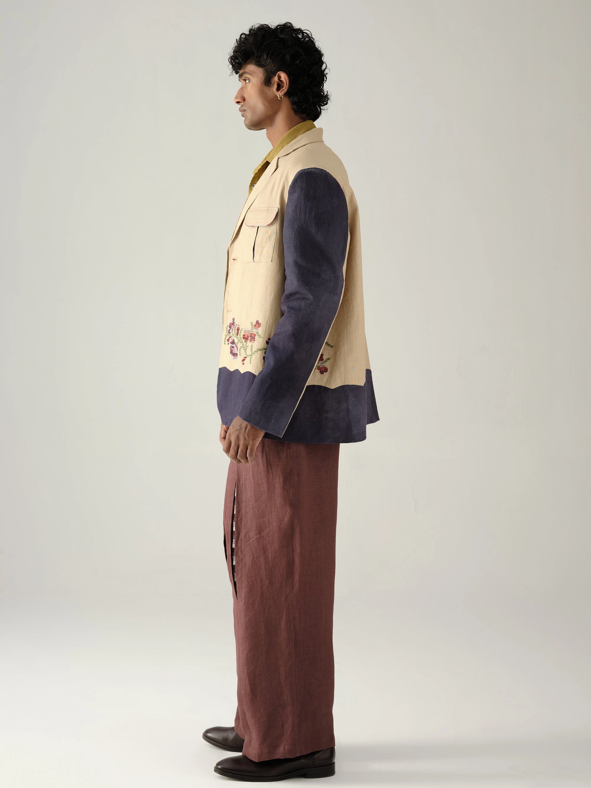 Glossy Finish Nelson Blazer Set