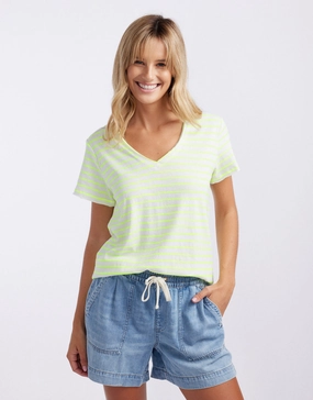 Classic Look waterproof Neon Vee Tee - Neon Yellow