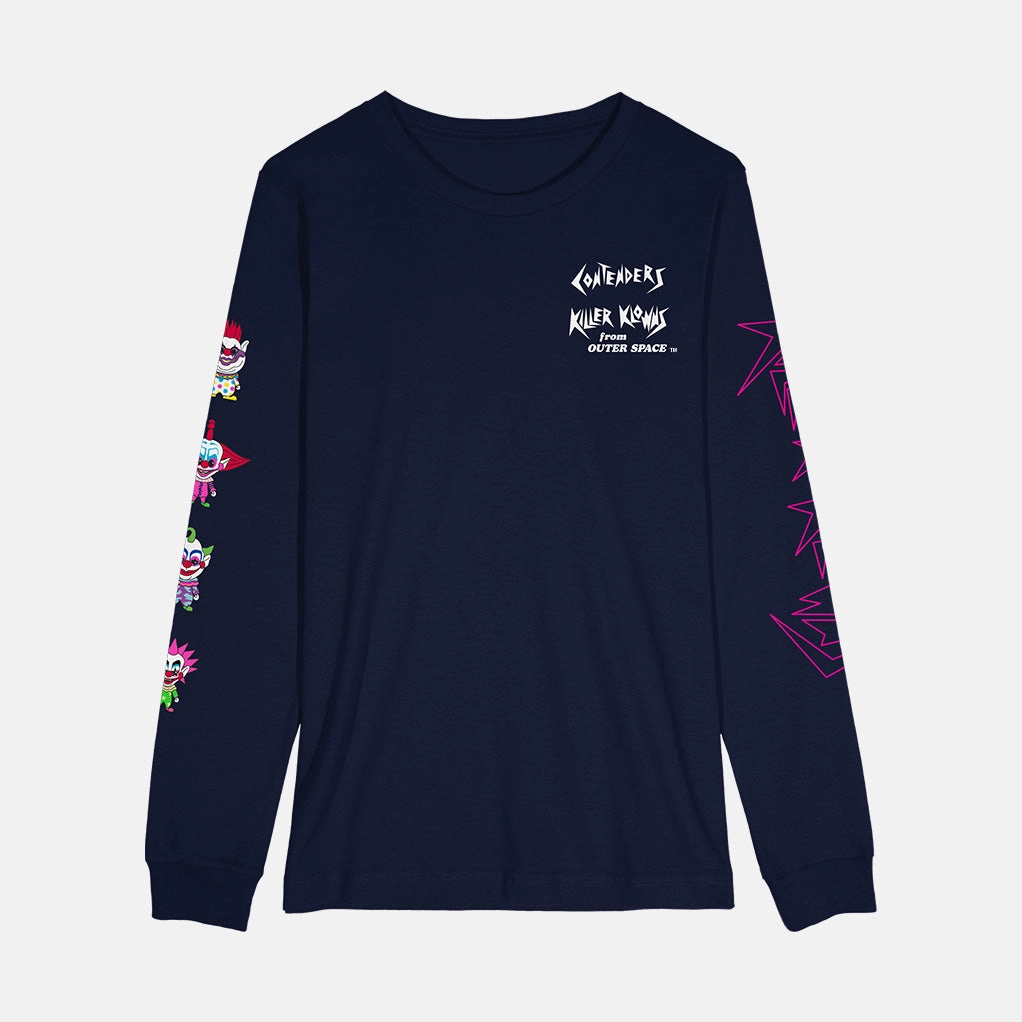 KILLER KLOWNS KLOWNS LONG SLEEVE SHIRT Stretch Knit Fabric Sporty Tee