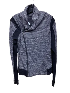 Athletic Jacket By Lululemon In Grey, Size: 8 Heavyweight Warmth Clean Jacket Detail