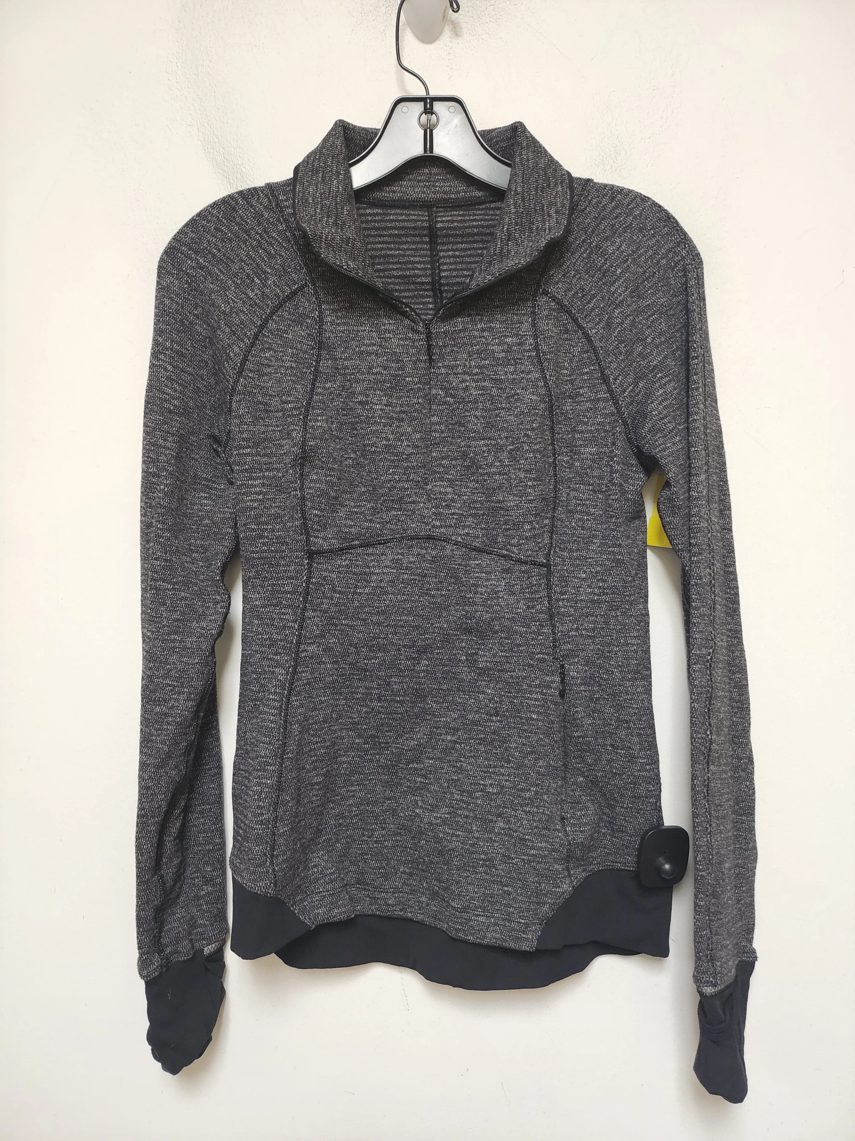 Athletic Jacket By Lululemon In Grey, Size: S TapedZippers Sport Inspired Style