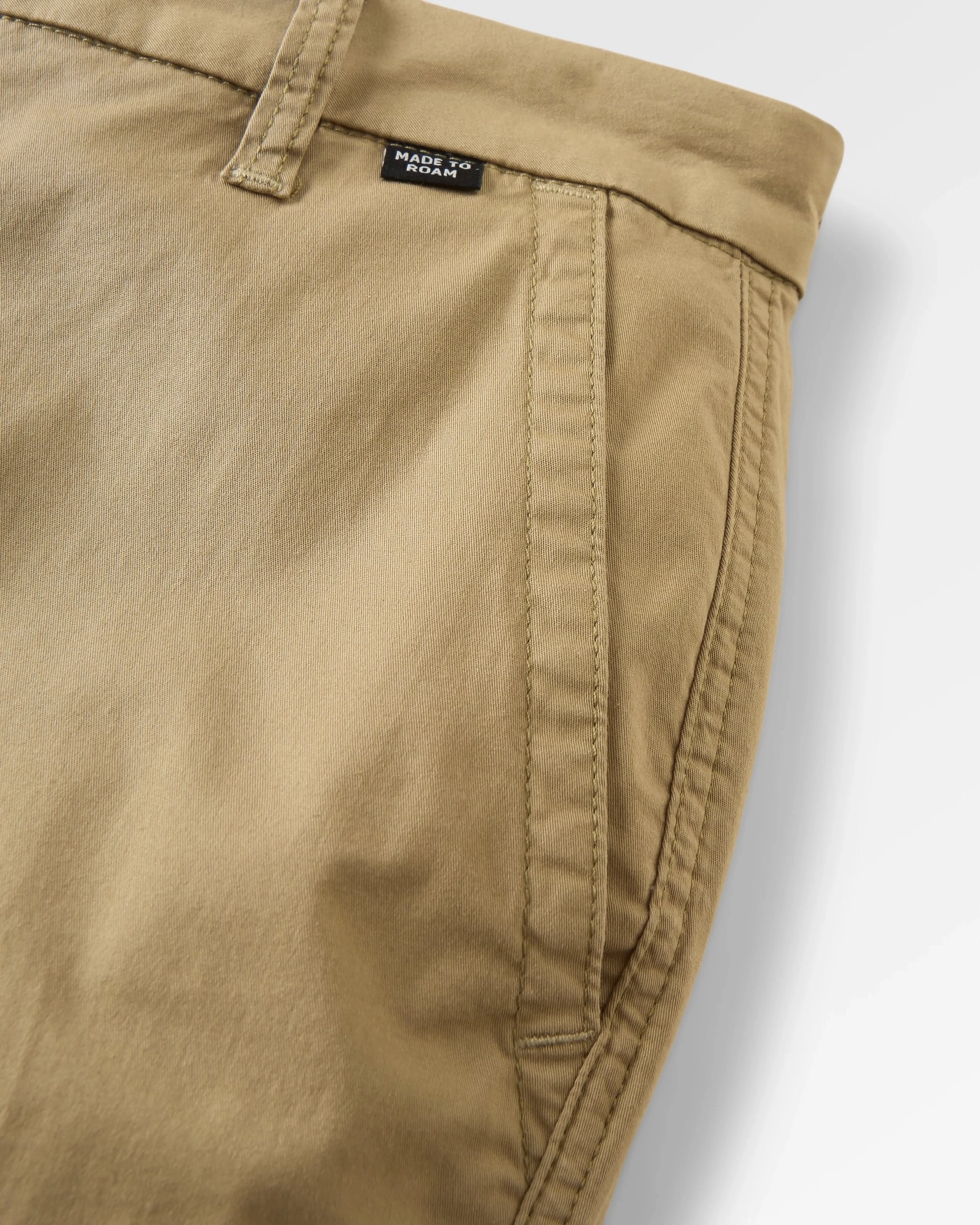 365 Light Organic Cotton Trouser - Faded Olive Modern Relaxed