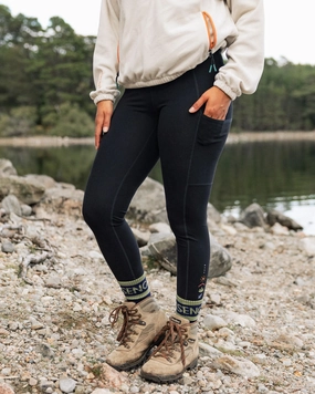 Holiday Outfit Budget Friendly Mantra Recycled Active Legging - Black