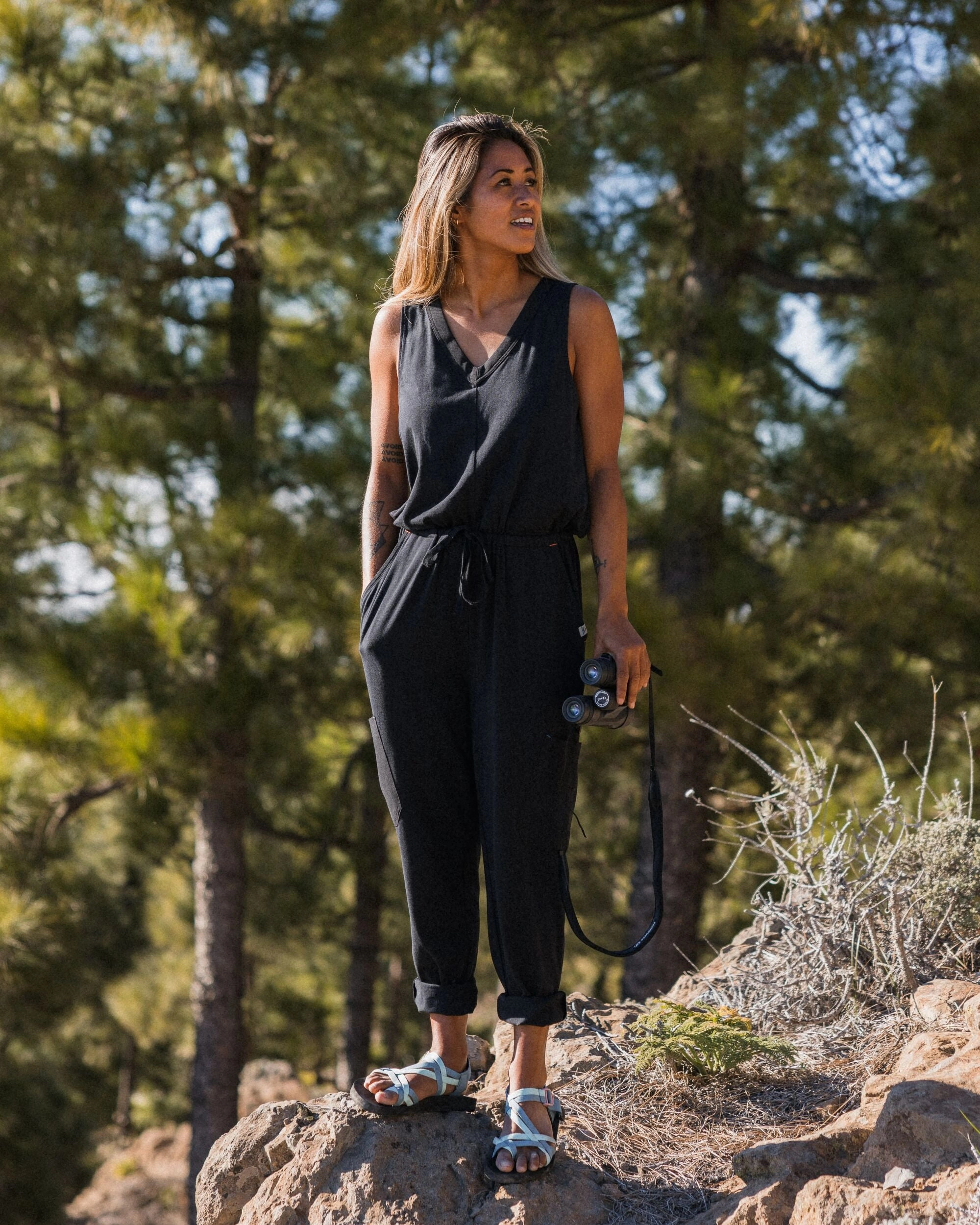 Comfortable Layers Aria Jumpsuit - Black