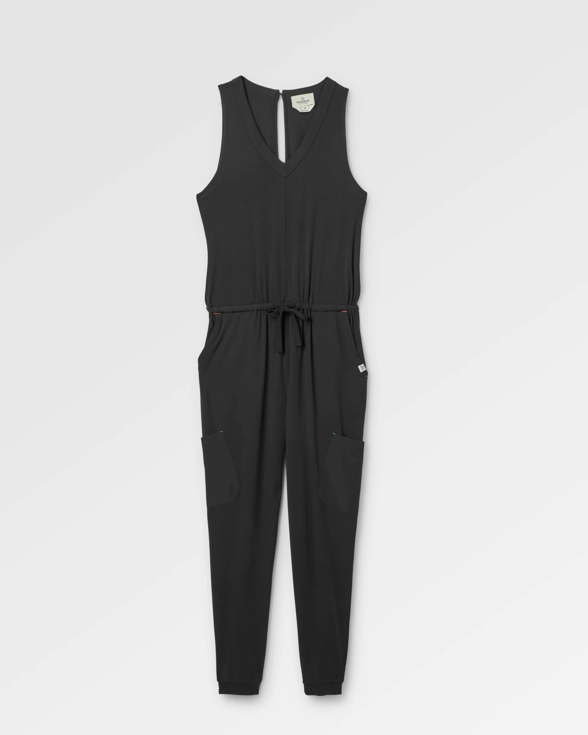 Aria Jumpsuit - Black Elasticized Cuffs