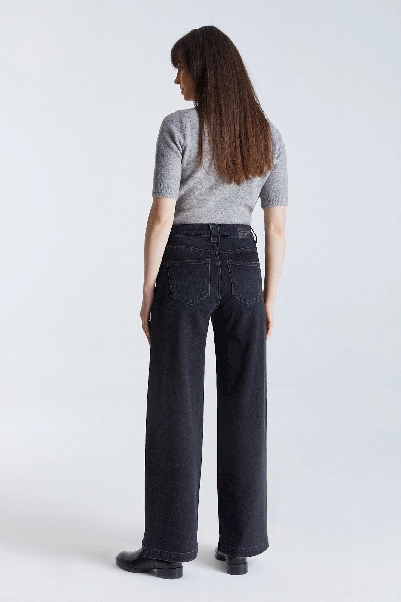 Ventilated Panels Lulu Wide Leg Pant - Black Vintage 32" Inseam