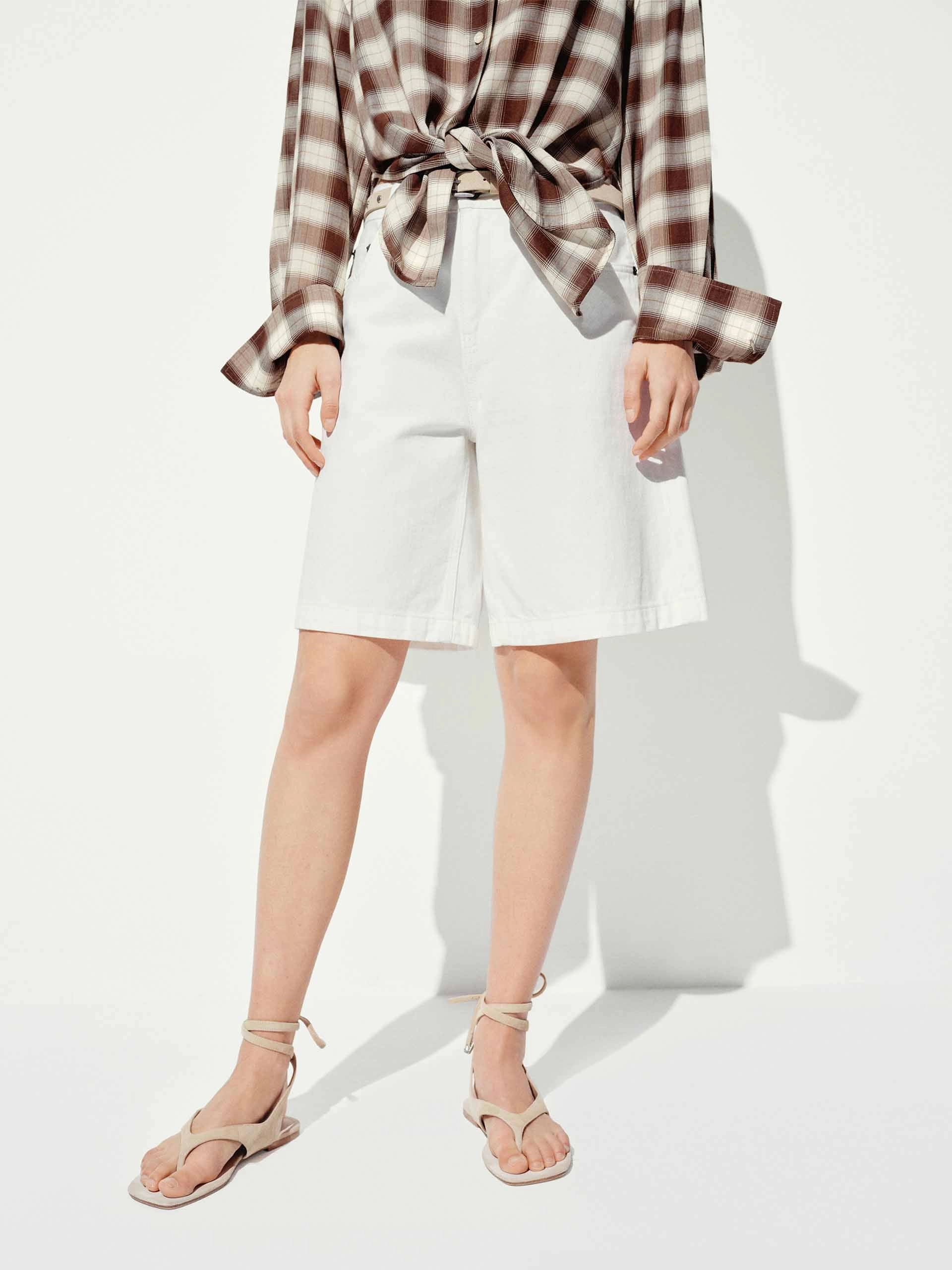 homecoming Cotton Straight Loose Shorts