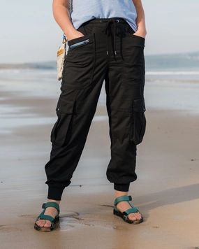 Hydrilla Organic Cotton Trouser - Black Classic Look