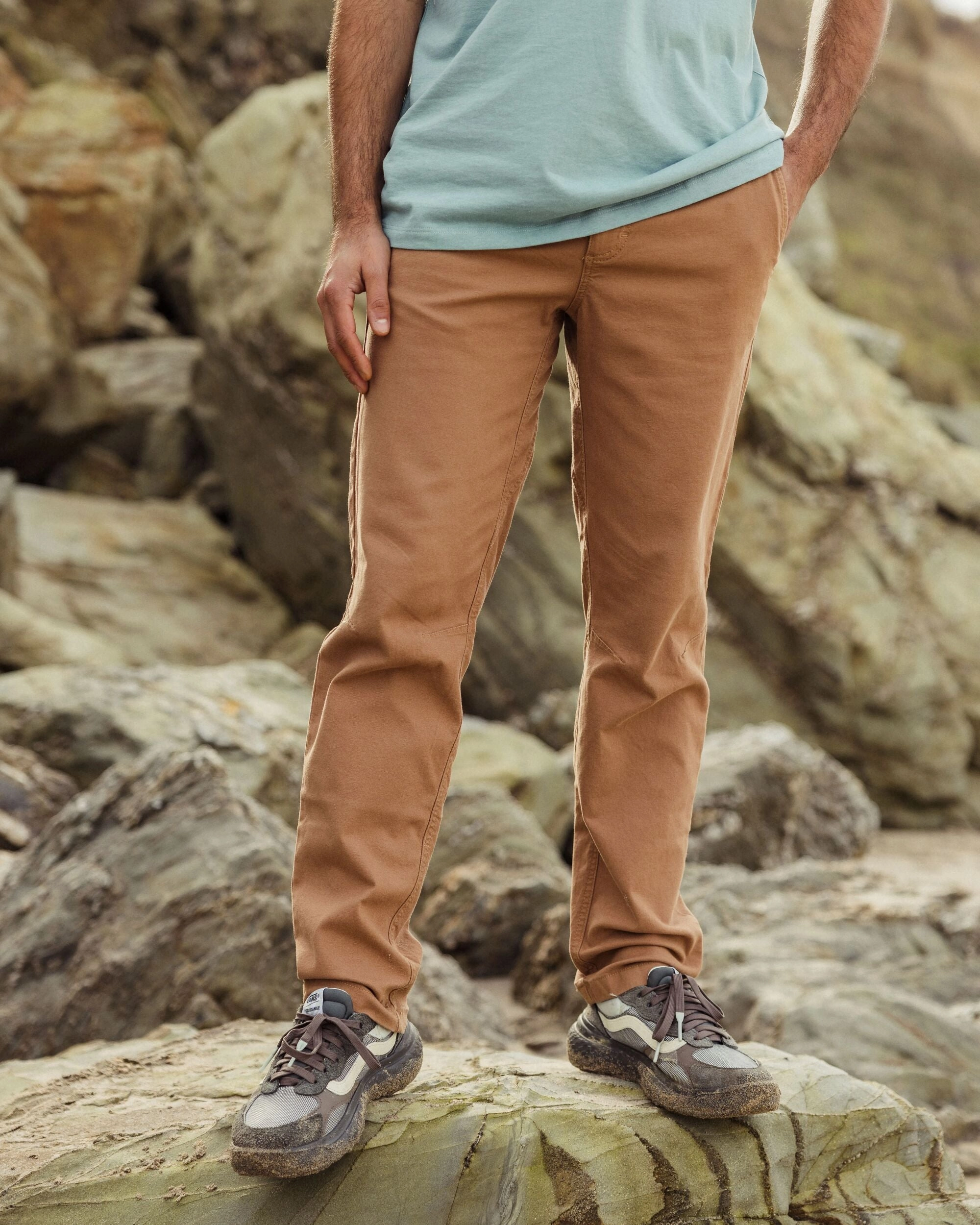 Horizon Comfort Chino - Toffee Stretchable Comfort