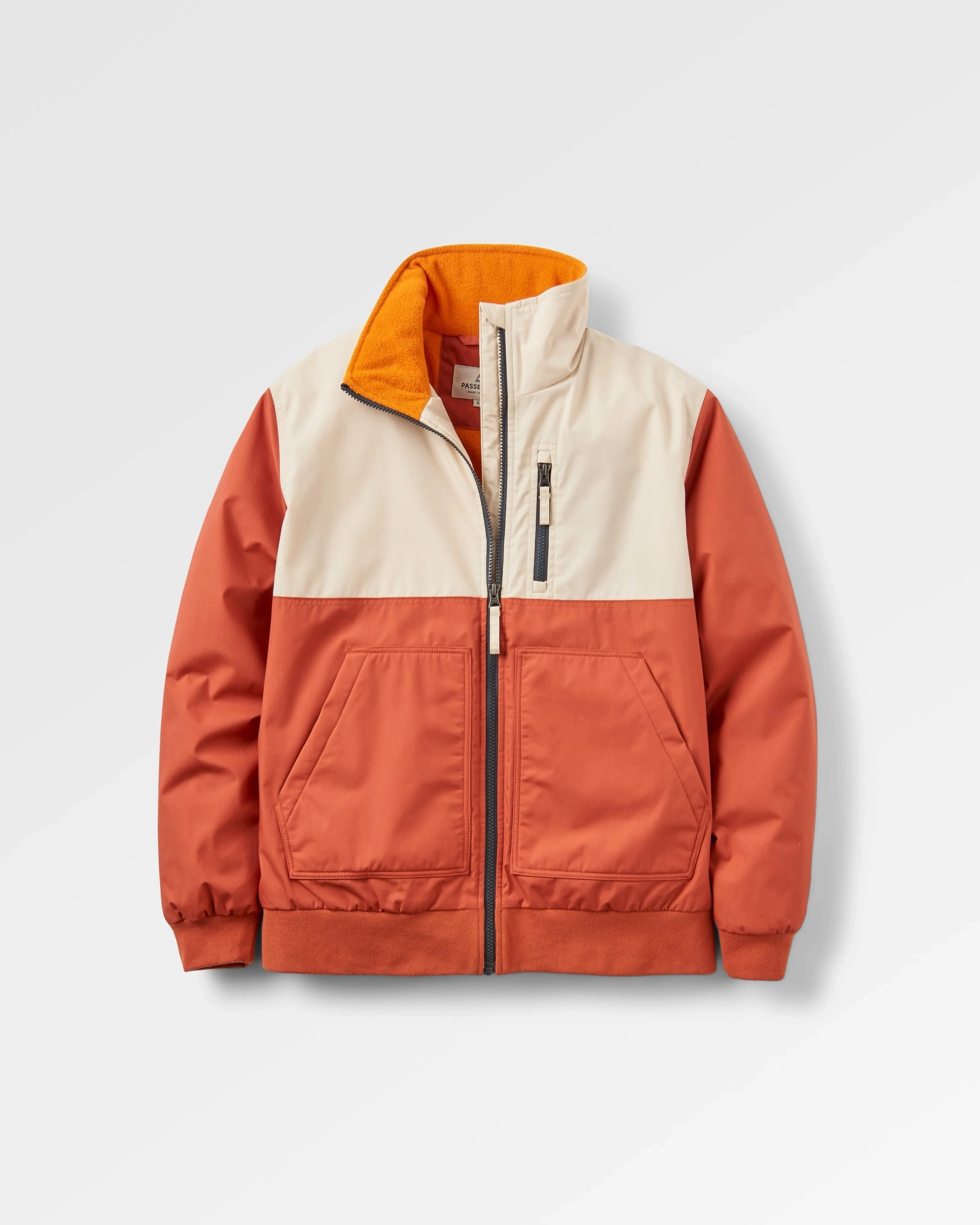 Flexible Daily Fit Finn Recycled Polar Fleece Lined Jacket - Baked Clay