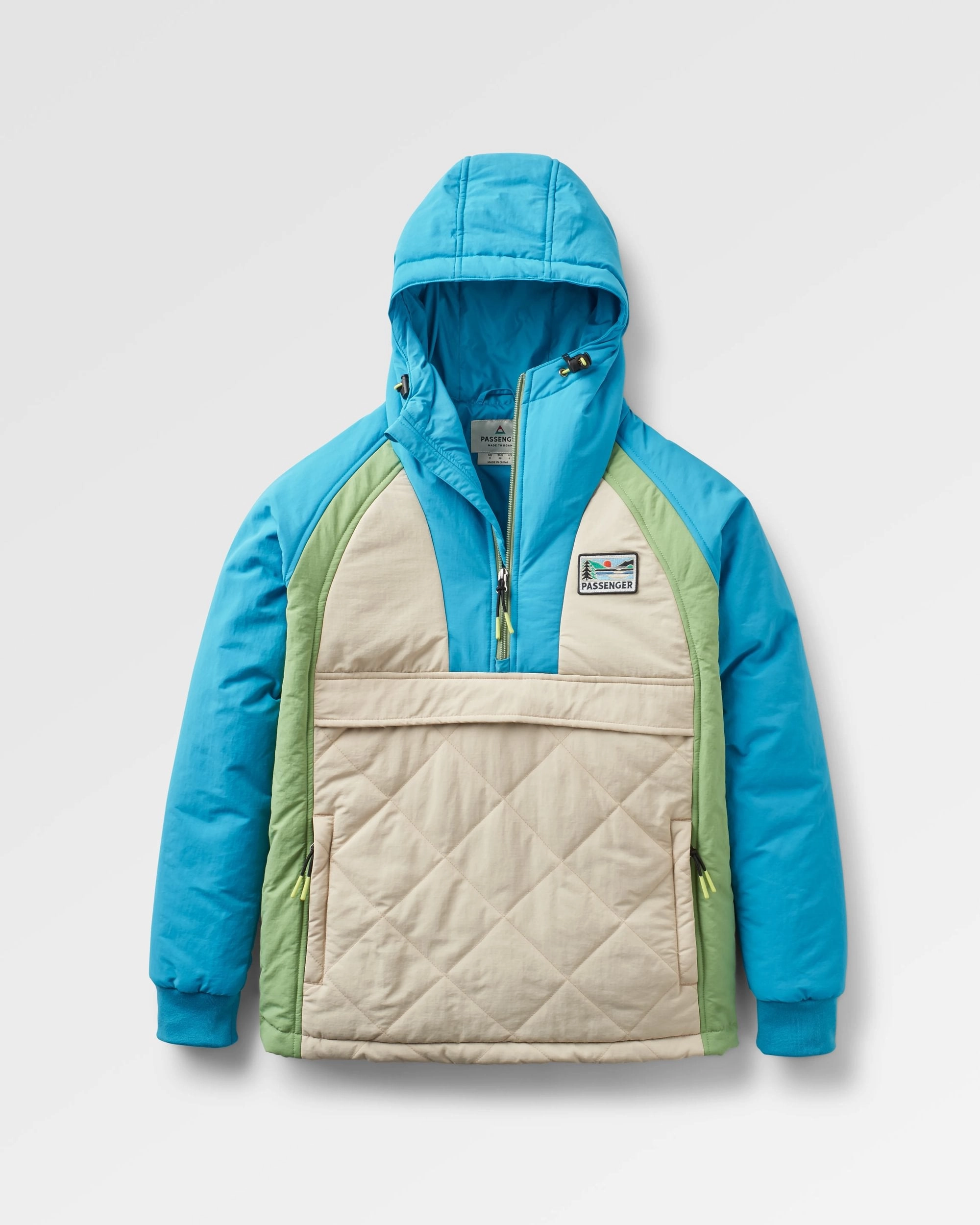 Reversible Style Sleek Layer Look Ocean Recycled Insulated Anorak - Bluejay/Feather