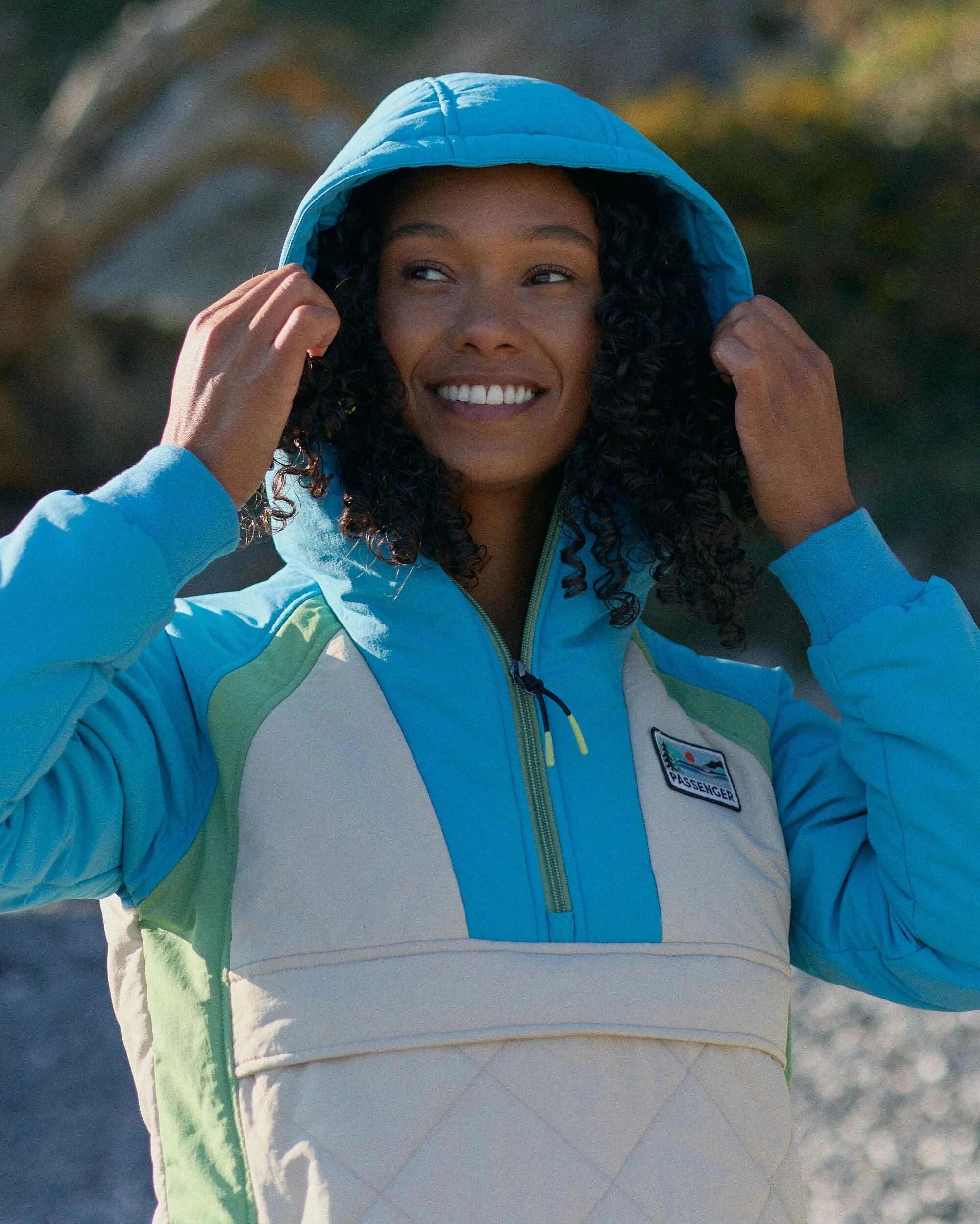 Ocean Recycled Insulated Anorak - Bluejay/Feather ElasticWaistband