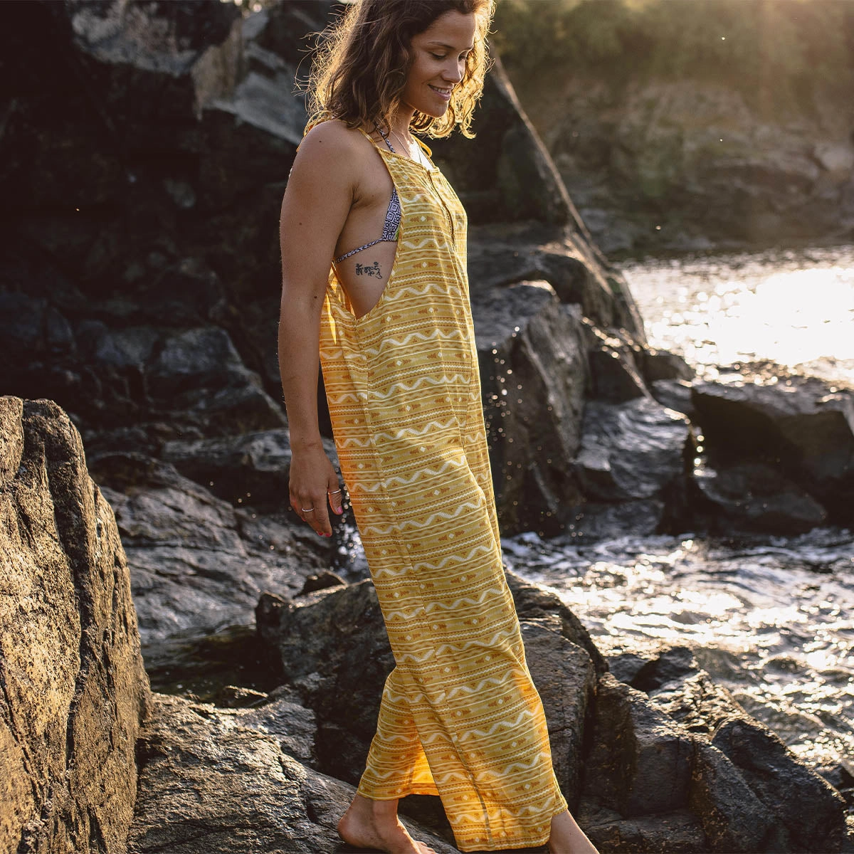 Feminine Fit Spirit Jumpsuit - Ochre Yellow Sol