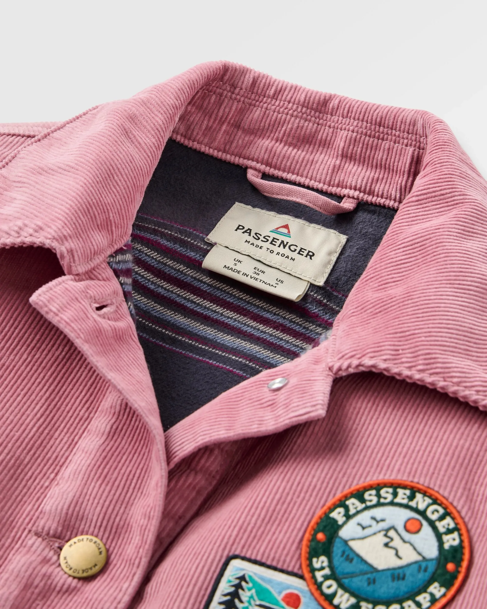 Nomad Corduroy Overshirt - Pink Haze Urban Style Comfort Wear