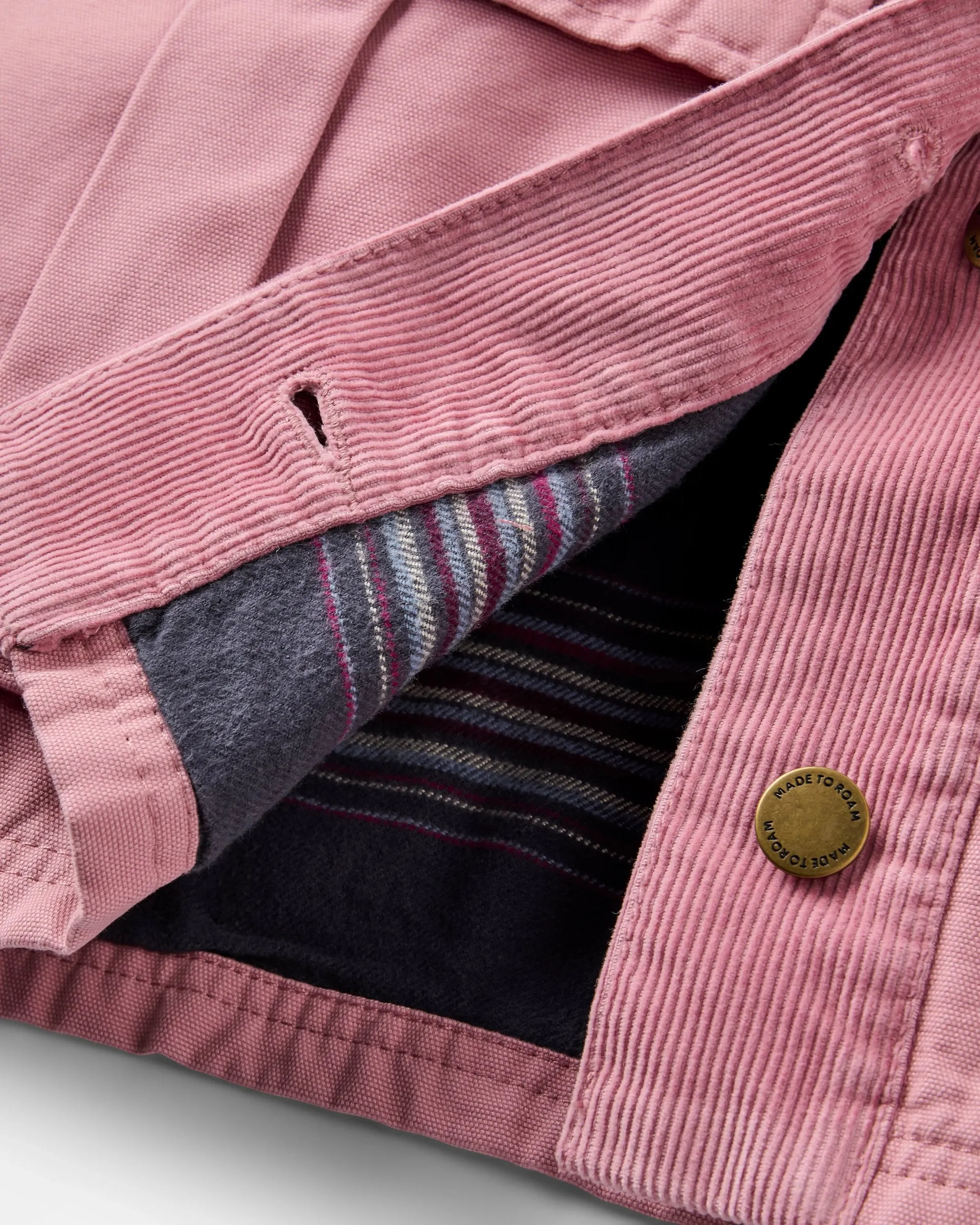 Nomad Corduroy Overshirt - Pink Haze Reinforced Elbow Patches