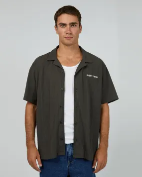 Rico Ss Shirt Charcoal Soft Stretch Collar Eco friendly materials