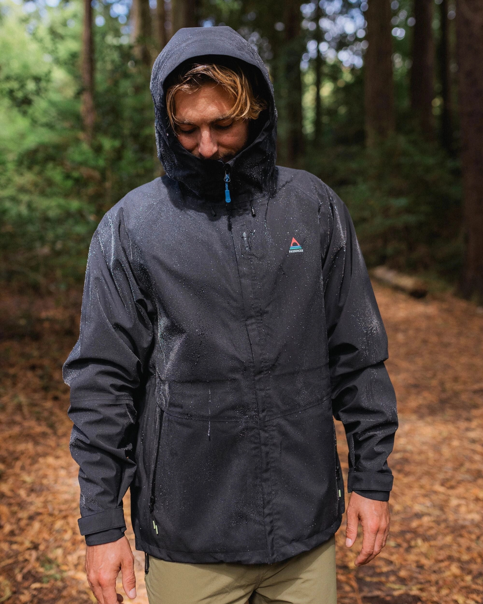 Five Season Recycled Waterproof Jacket - Black FlexibleHoodDesign