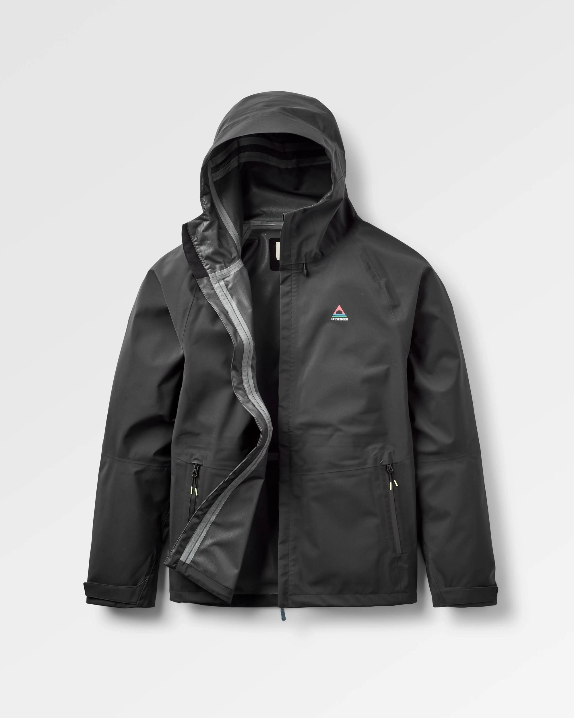 Five Season Recycled Waterproof Jacket - Black ModularLayering Articulated Sleeves