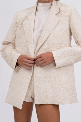 NONCHALANT | Eloisa Blazer - Creme Flexible Fiber Fill