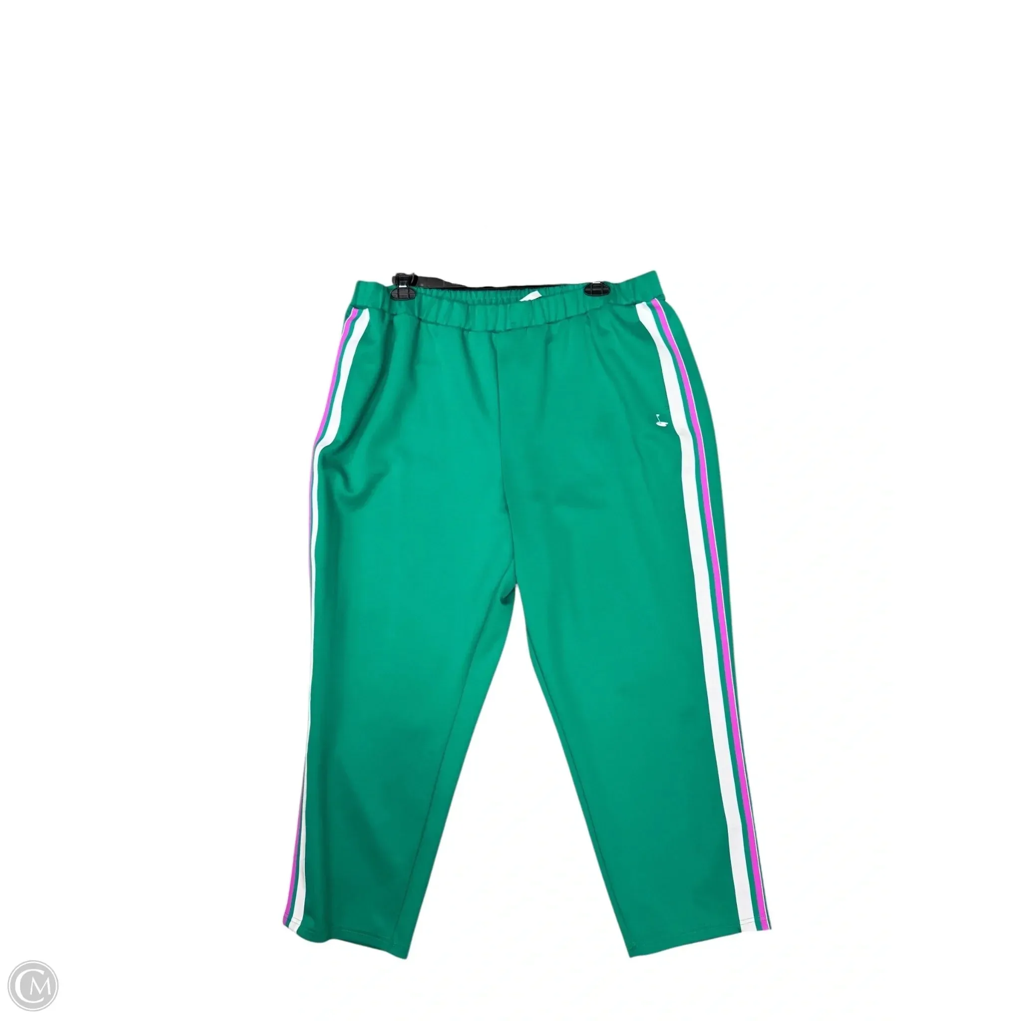 Quick Change Stylish Fit Athletic Pants By Fabletics In Green, Size: 2x