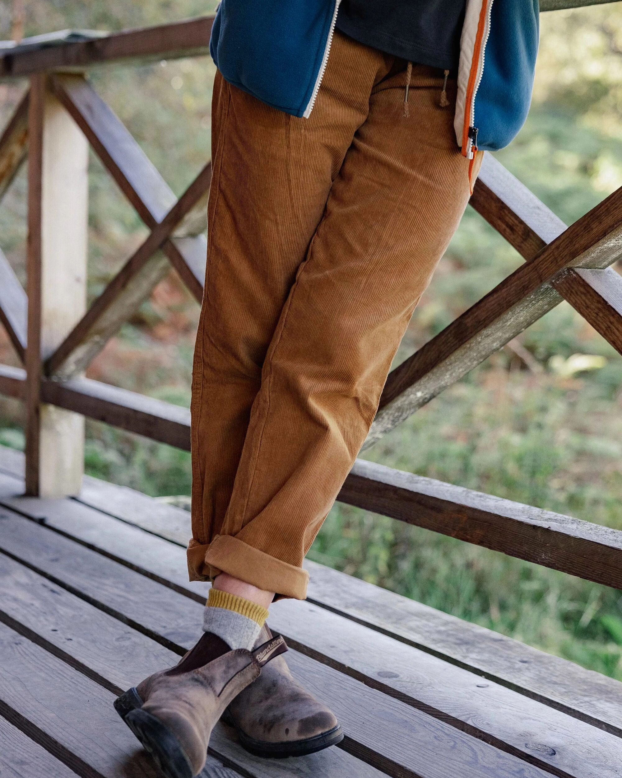 Compass Recycled Corduroy Trouser - Coconut All Time Use