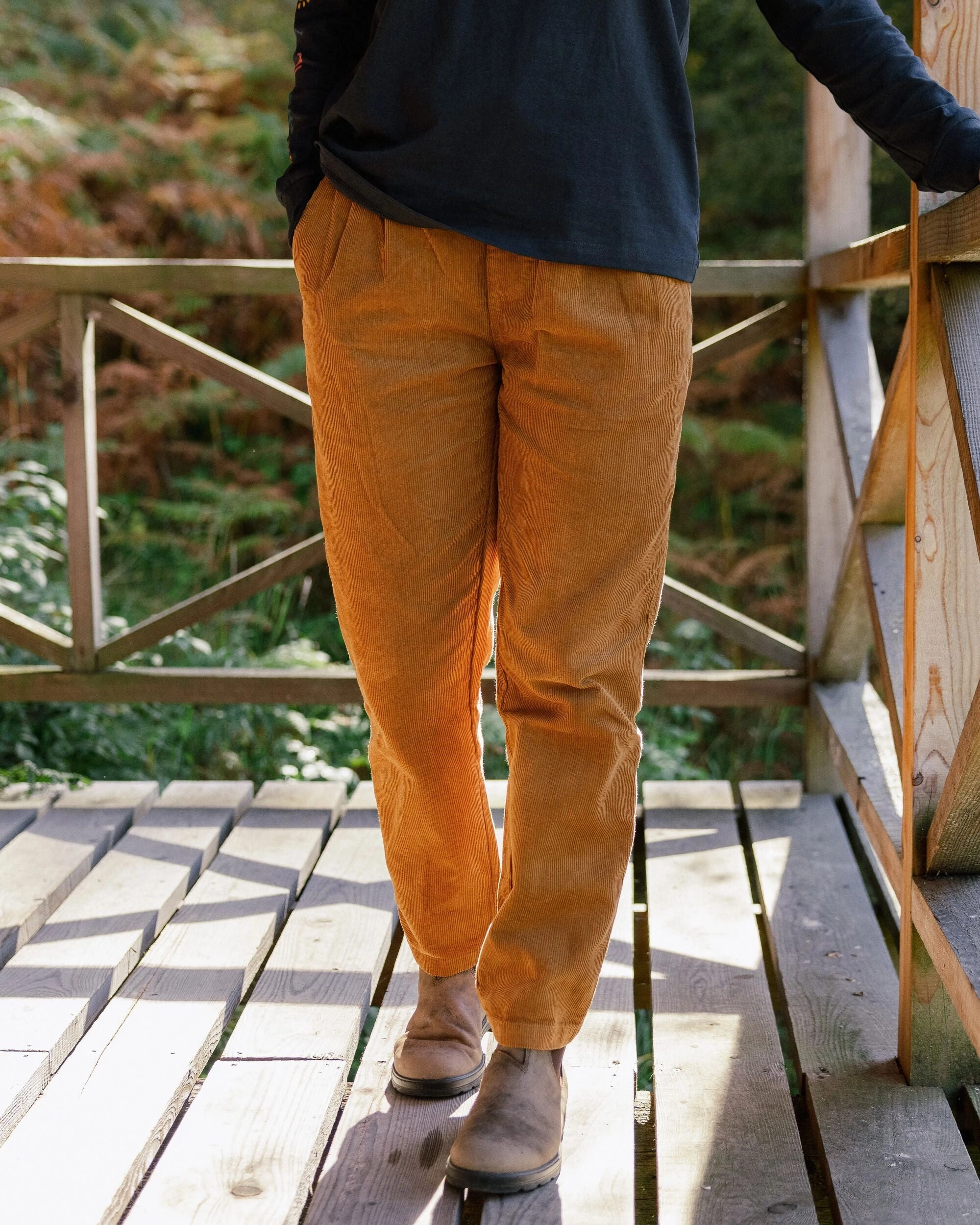 Functional Comfort Wear Hygienic Inner Layer Compass Recycled Corduroy Trouser - Coconut