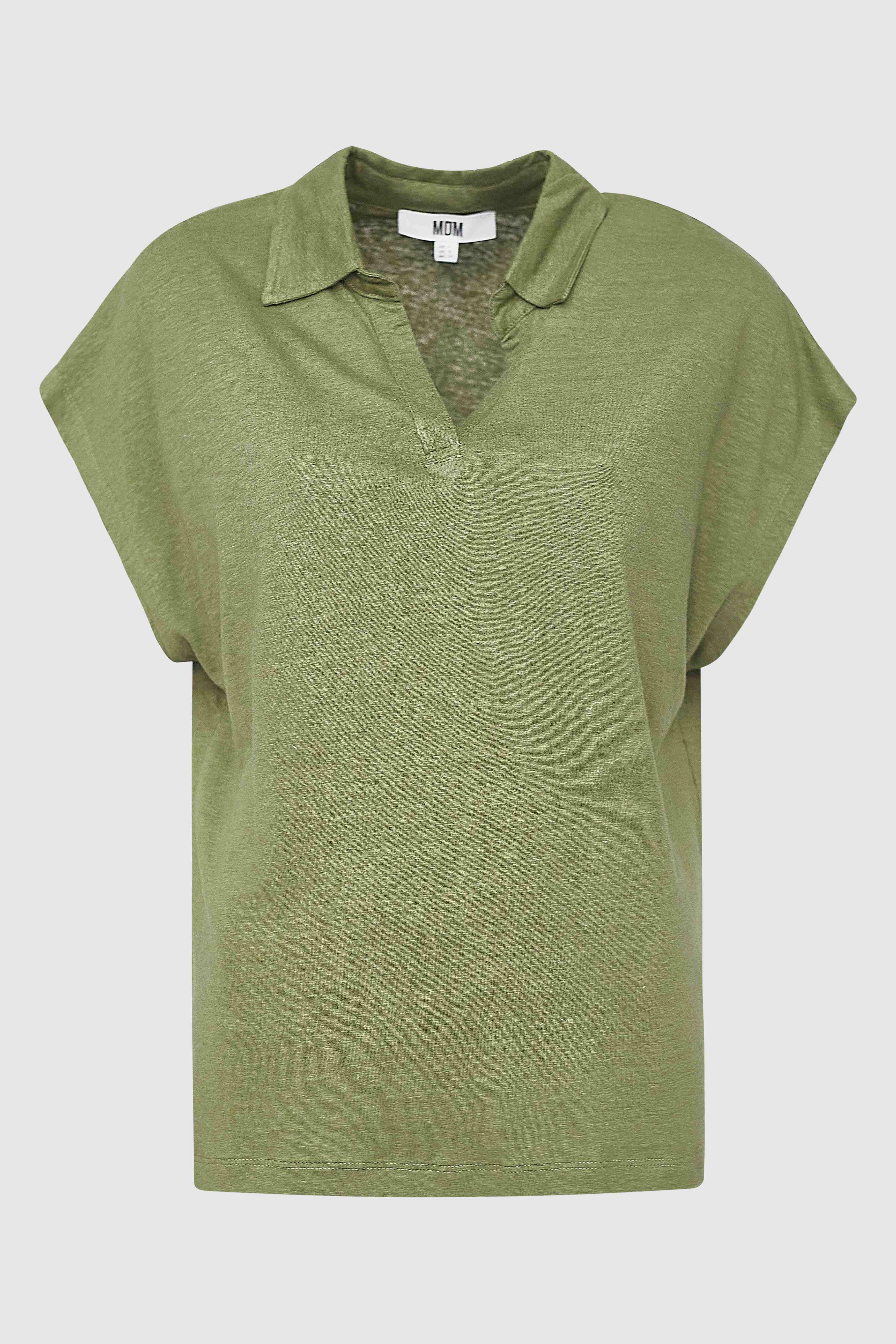 Contrast Stitch Detailing AllSeason Wearability 24261505 T-Shirt - Khaki