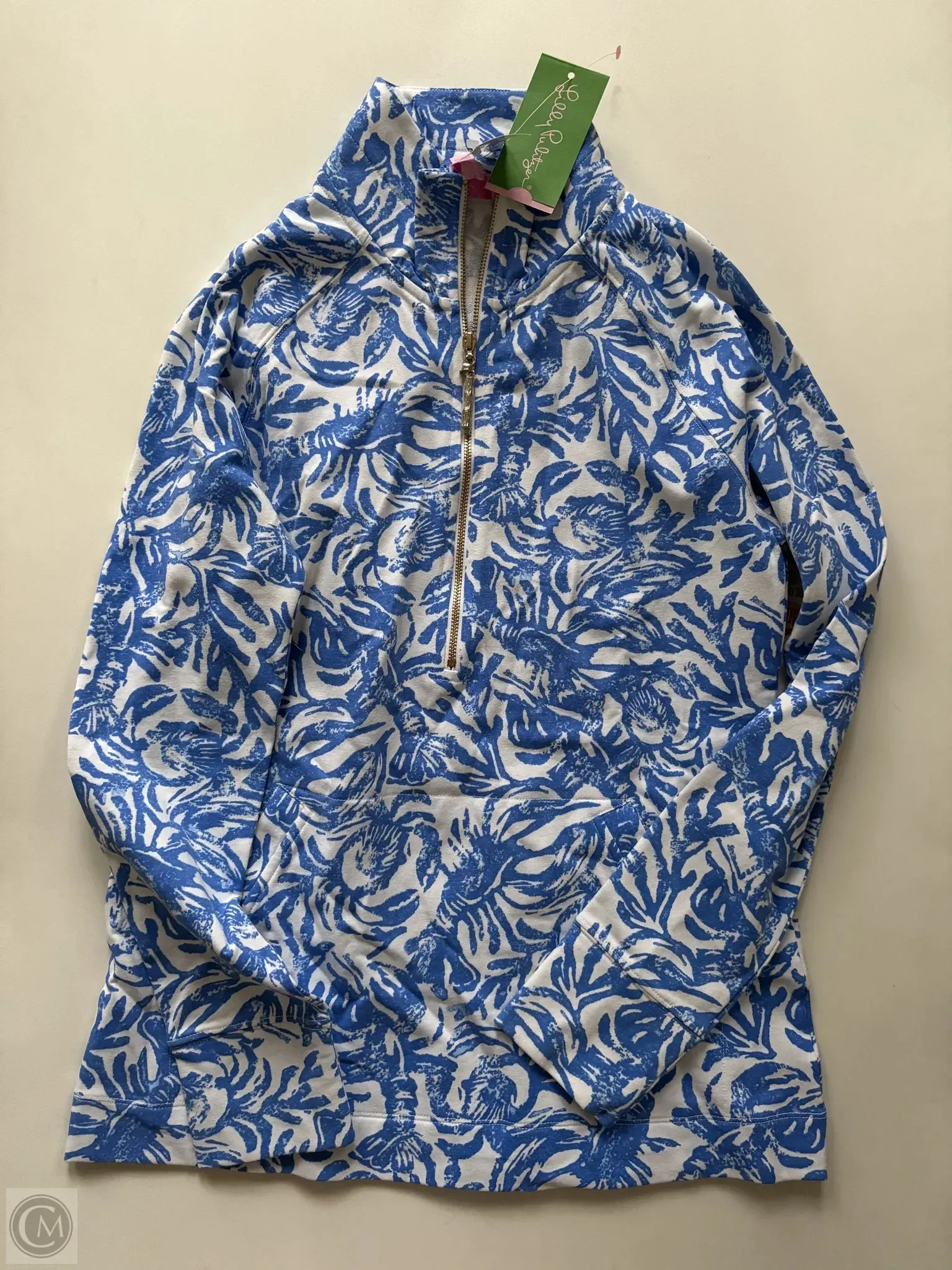 Athletic Jacket By Lilly Pulitzer In Blue, Size: Xs All Day Comfort Durable Water Repellent Finish
