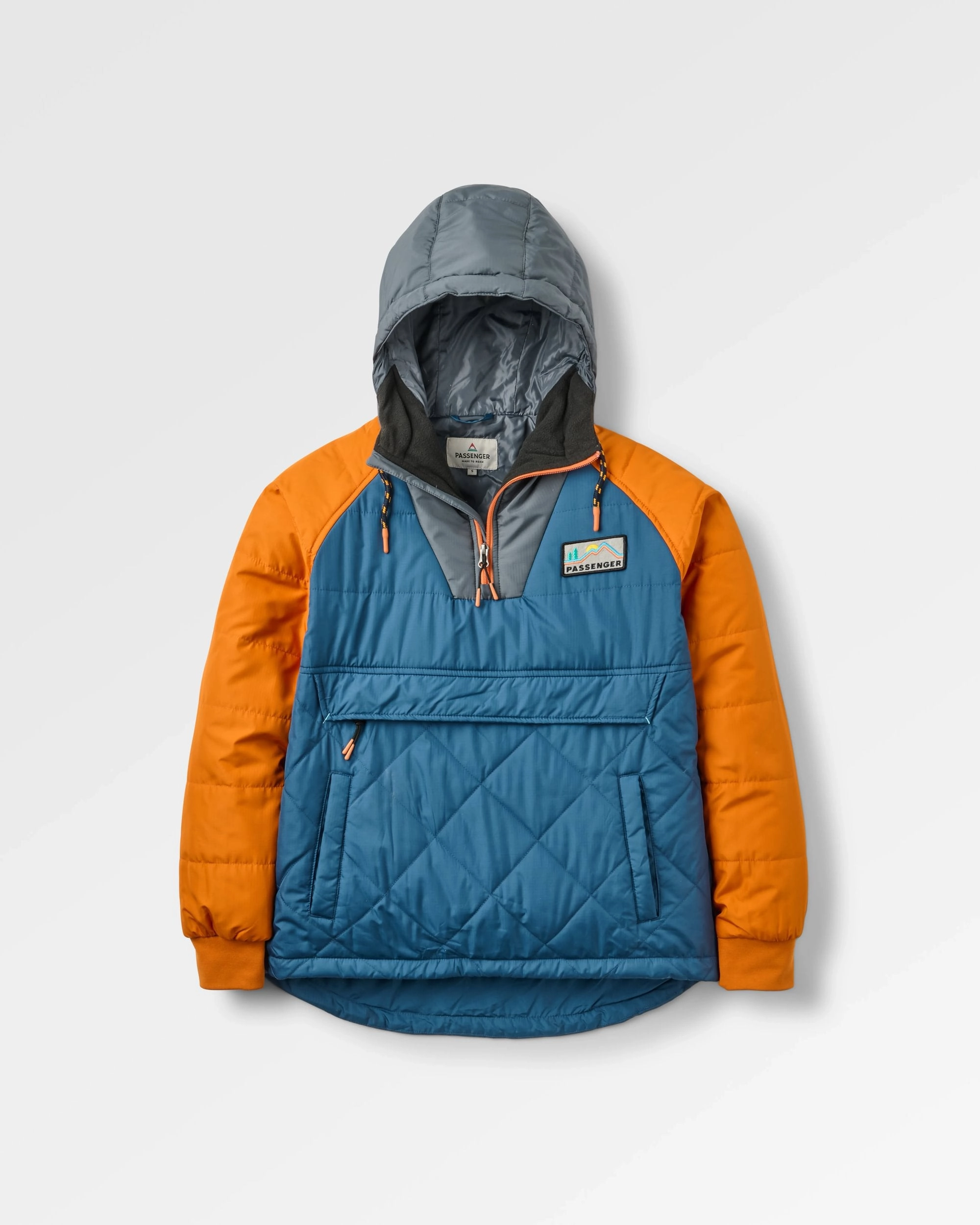 Ocean Recycled Insulated 1/2 Zip Jacket - Ensign Blue Breathable Material